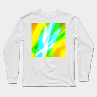 yellow pink green blue abstract texture Long Sleeve T-Shirt